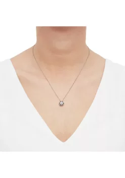 New 🔥 Grown With Love 1/4 ct. t.w. Lab Created Diamond Pendant with 18 Inch Rope Chain in 10K White Gold by Belk & Co. 🎁 -DealsBelk & Co. Store Belk 29186