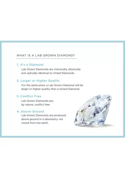 New 🔥 Grown With Love 1/4 ct. t.w. Lab Created Diamond Pendant with 18 Inch Rope Chain in 10K White Gold by Belk & Co. 🎁 -DealsBelk & Co. Store Belk 29187