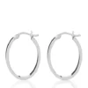Cheap 🔔 Sterling Silver Oval Hoop Earrings by Belk & Co. 😀