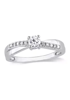 Best reviews of ⌛ Lab Created 1/3 CT TGW Created White Sapphire and Diamond Crossover Ring in Sterling Silver by Belk & Co. ✔️ -DealsBelk & Co. Store Belk 29211