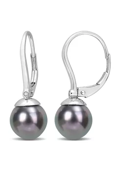 Best deal ๐ 8-8.5MM Black Tahitian Cultured Pearl and 1/10 ct. t.w. Diamond Earrings 14K in White Gold by Belk & Co. ๐ 9 Best deal ๐ 8-8.5MM Black Tahitian Cultured Pearl and 1/10 ct. t.w. Diamond Earrings 14K in White Gold by Belk & Co. ๐ -DealsBelk & Co. Store Belk 29255