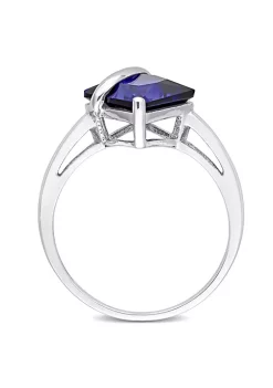 Best reviews of 😀 3.06 ct. t.g.w. Created Blue Sapphire Cocktail Ring in 10K White Gold by Belk & Co. 💯 -DealsBelk & Co. Store Belk 29262