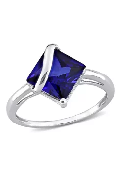 Best reviews of 😀 3.06 ct. t.g.w. Created Blue Sapphire Cocktail Ring in 10K White Gold by Belk & Co. 💯 -DealsBelk & Co. Store Belk 29264