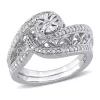 Buy ❤️ 1/5 CT TW Diamond Vintage Bridal Set in Sterling Silver by Belk & Co. 🧨
