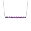 Cheap 😀 1.32 ct. t.w. Amethyst Bar Necklace in Sterling Silver by Belk & Co. 🤩