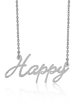 Best Sale 🎉 Sterling Silver Happy Necklace by Belk & Co. 😀
