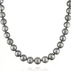 Discount 🤩 14k White Gold Black Tahitian Pearl and Diamond Necklace by Belk & Co. 🤩