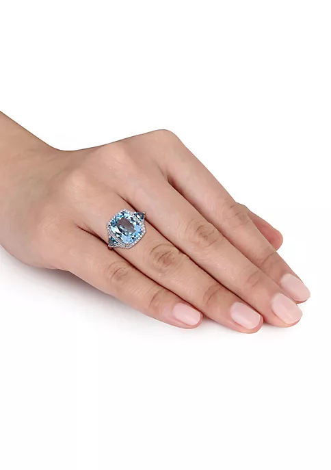 Wholesale ๐งจ 6.85 ct. t.g.w. Sky Blue Topaz, London Blue Topaz and 1/3 ct. t.w. Diamond Cocktail Ring in 14K White Gold by Belk & Co. ๐ฅฐ 2 Wholesale ๐งจ 6.85 ct. t.g.w. Sky Blue Topaz, London Blue Topaz and 1/3 ct. t.w. Diamond Cocktail Ring in 14K White Gold by Belk & Co. ๐ฅฐ - Image 2