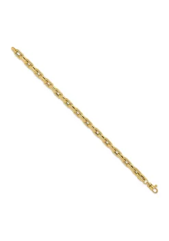 Deals 🧨 14K Yellow Gold Polished Fancy Link Bracelet by Belk & Co. 🎁 -DealsBelk & Co. Store Belk 29341