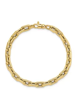 Deals 🧨 14K Yellow Gold Polished Fancy Link Bracelet by Belk & Co. 🎁 -DealsBelk & Co. Store Belk 29342