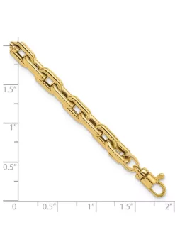 Deals 🧨 14K Yellow Gold Polished Fancy Link Bracelet by Belk & Co. 🎁 -DealsBelk & Co. Store Belk 29343