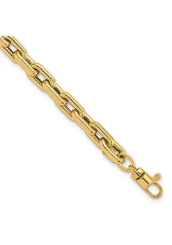 Deals 🧨 14K Yellow Gold Polished Fancy Link Bracelet by Belk & Co. 🎁 -DealsBelk & Co. Store Belk 29344