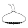 Deals 🧨 Onyx Bolo Bracelet in Sterling Silver by Belk & Co. ✔️