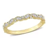 Buy 🤩 1/10 ct. t.w. Diamond Semi-Eternity Ring in 10K Yellow Gold by Belk & Co. ✨
