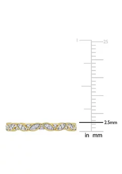 Buy 🤩 1/10 ct. t.w. Diamond Semi-Eternity Ring in 10K Yellow Gold by Belk & Co. ✨ -DealsBelk & Co. Store Belk 29376