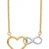 Deals 👍 Infinity Symbol Necklace in 14K Two-Tone Gold by Belk & Co. 😍