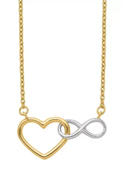 Deals 👍 Infinity Symbol Necklace in 14K Two-Tone Gold by Belk & Co. 😍