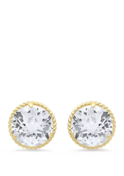 Best deal 🌟 White Topaz Stud Earrings by Belk & Co. ⌛ -DealsBelk & Co. Store Belk 29397