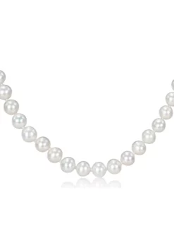 Discount 🔔 7-7.5MM Freshwater Cultured Pearl 18" Strand Necklace with Sterling Silver Clasp by Belk & Co. 🎁