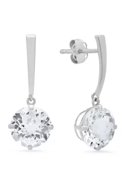 Wholesale 🛒 4 ct. t.w. White Topaz Drop Earrings by Belk & Co. 😍 -DealsBelk & Co. Store Belk 29402