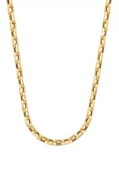 Outlet 🔥 6x10MM Papallel Oval Cable Link Necklace in 10K Yellow Gold by Belk & Co. 🎉 -DealsBelk & Co. Store Belk 29462