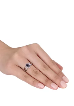 Hot Sale 🎁 1 ct. t.w. Black and White Diamond Split Shank Ring in 10K Rose Gold by Belk & Co. 🎉 -DealsBelk & Co. Store Belk 29474