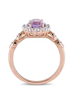 Deals ๐ Oval Shape Amethyst, White Topaz and Diamond Accent Vintage Ring in 14k Rose Gold by Belk & Co. ๐ 8 Deals ๐ Oval Shape Amethyst, White Topaz and Diamond Accent Vintage Ring in 14k Rose Gold by Belk & Co. ๐ -DealsBelk & Co. Store Belk 29495