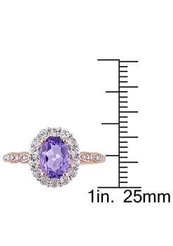Deals ๐ Oval Shape Amethyst, White Topaz and Diamond Accent Vintage Ring in 14k Rose Gold by Belk & Co. ๐ 9 Deals ๐ Oval Shape Amethyst, White Topaz and Diamond Accent Vintage Ring in 14k Rose Gold by Belk & Co. ๐ -DealsBelk & Co. Store Belk 29496