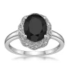 Best deal 🤩 1 ct. t.w. Black Onyx and White Topaz Accent Ring in Sterling Silver by Belk & Co. ⌛