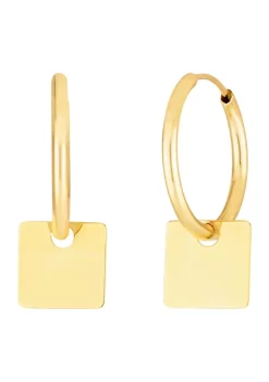 Flash Sale 🤩 14KY SQUARE DROP EARRING by Belk & Co. 🎁