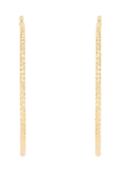 Best Sale 🤩 3x70MM Round Tube Hoop Earrings in Sterling Silver by Belk & Co. 💯 -DealsBelk & Co. Store Belk 29559