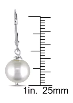 Coupon 🛒 10-11MM Cultured Freshwater Pearl Drop Earrings in Sterling Silver by Belk & Co. ⭐ -DealsBelk & Co. Store Belk 2958