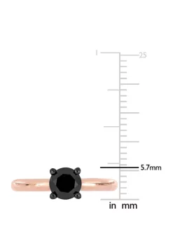 Deals 💯 1 ct. t.w. Black Diamond Solitaire Engagement Ring in 14K Rose Gold by Belk & Co. 🛒 -DealsBelk & Co. Store Belk 29589