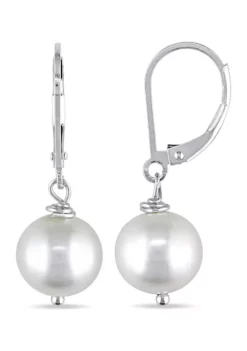 Coupon 🛒 10-11MM Cultured Freshwater Pearl Drop Earrings in Sterling Silver by Belk & Co. ⭐ -DealsBelk & Co. Store Belk 2960
