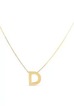 Wholesale 😍 14 Karat Yellow Gold Block Initial-D Necklace by Belk & Co. 🎁
