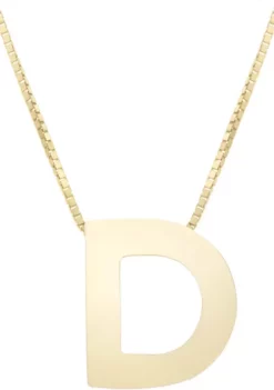 Wholesale 😍 14 Karat Yellow Gold Block Initial-D Necklace by Belk & Co. 🎁 -DealsBelk & Co. Store Belk 29613
