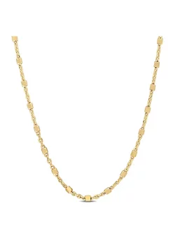 Flash Sale 🌟 Bead Chain Necklace in 18k Yellow Gold Plated Sterling Silver, 16" by Belk & Co. ✨