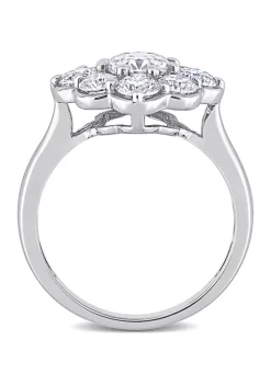 Wholesale ❤️ 2.3 ct. t.w. Created Moissanite Flower Ring in 10K White Gold by Belk & Co. 🌟 -DealsBelk & Co. Store Belk 29684