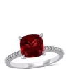 Coupon 🛒 Garnet and Diamond Engagement Ring by Belk & Co. 👍