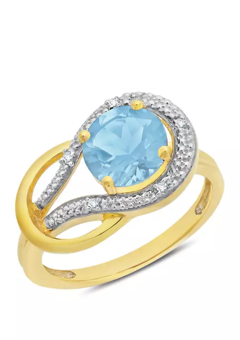 Deals ๐ 10K Yellow Gold Blue Topaz and 2 ct. t.w. Diamond Accent Ring by Belk & Co. ๐ 1 Deals ๐ 10K Yellow Gold Blue Topaz and 2 ct. t.w. Diamond Accent Ring by Belk & Co. ๐