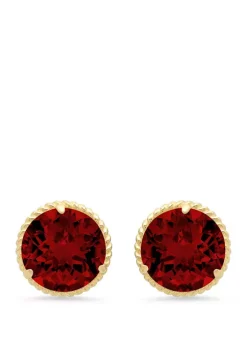 Promo 🎁 Garnet Stud Earrings by Belk & Co. 🔥