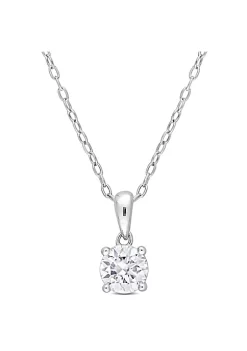 Outlet ✨ Lab Created 3/4 ct. t.g.w. Created Moissanite Solitaire Pendant with Chain in Sterling Silver by Belk & Co. ✨ 9 Outlet ✨ Lab Created 3/4 ct. t.g.w. Created Moissanite Solitaire Pendant with Chain in Sterling Silver by Belk & Co. ✨ -DealsBelk & Co. Store Belk 29748