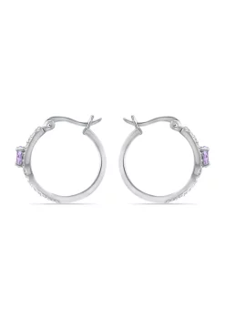 Best Pirce ๐ 1.94 ct. t.w. Amethyst and White Topaz Hoop Earrings in Sterling Silver by Belk & Co. โญ 5 Best Pirce ๐ 1.94 ct. t.w. Amethyst and White Topaz Hoop Earrings in Sterling Silver by Belk & Co. โญ -DealsBelk & Co. Store Belk 29761