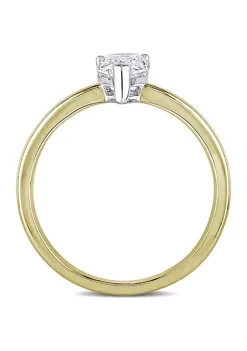 Wholesale ⌛ 1 ct. t.w. Diamond Pear-Cut Solitaire Engagement Ring in 14k Yellow Gold by Belk & Co. 🔔 -DealsBelk & Co. Store Belk 29769