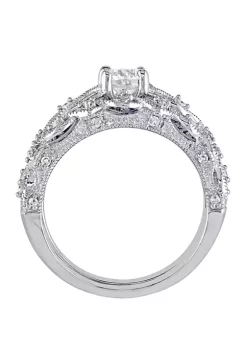 Budget ๐ฏ 3/4 ct. t.w. Diamond Vintage Filigree Bridal Set by Belk & Co. ๐ 6 Budget ๐ฏ 3/4 ct. t.w. Diamond Vintage Filigree Bridal Set by Belk & Co. ๐ -DealsBelk & Co. Store Belk 29780