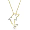 Best deal ❤️ Diamond Accent Dolphin Pendant with Chain in 10K Yellow Gold by Belk & Co. 🛒