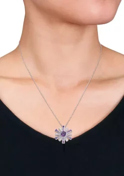 Cheapest ✨ 2 ct. t.g.w. African Amethyst and White Topaz Starburst Pendant with Chain in Sterling Silver by Belk & Co. ⌛ 8 Cheapest ✨ 2 ct. t.g.w. African Amethyst and White Topaz Starburst Pendant with Chain in Sterling Silver by Belk & Co. ⌛ -DealsBelk & Co. Store Belk 29858