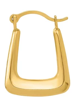 Discount 💯 14K Yellow Gold Polished Hollow Fancy Hoops by Belk & Co. ⌛ -DealsBelk & Co. Store Belk 2988