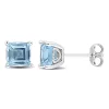 Hot Sale 😍 2.75 CT TGW Square Blue Topaz - Sky Earrings in Sterling Silver by Belk & Co. 🎁