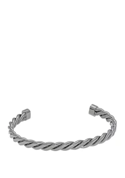 Brand new 🛒 Stainless Steel Cuff Bangle with Gunmetal Gray Ion Plating by Belk & Co. 🎁